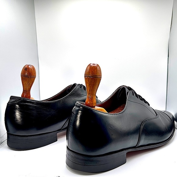 BEAUTIFUL 70's Dack's Bond Street Black Cap Toe Oxford Sz 11.5 D EUC π΄οΈβ¨οΈ - Picture 7 of 16